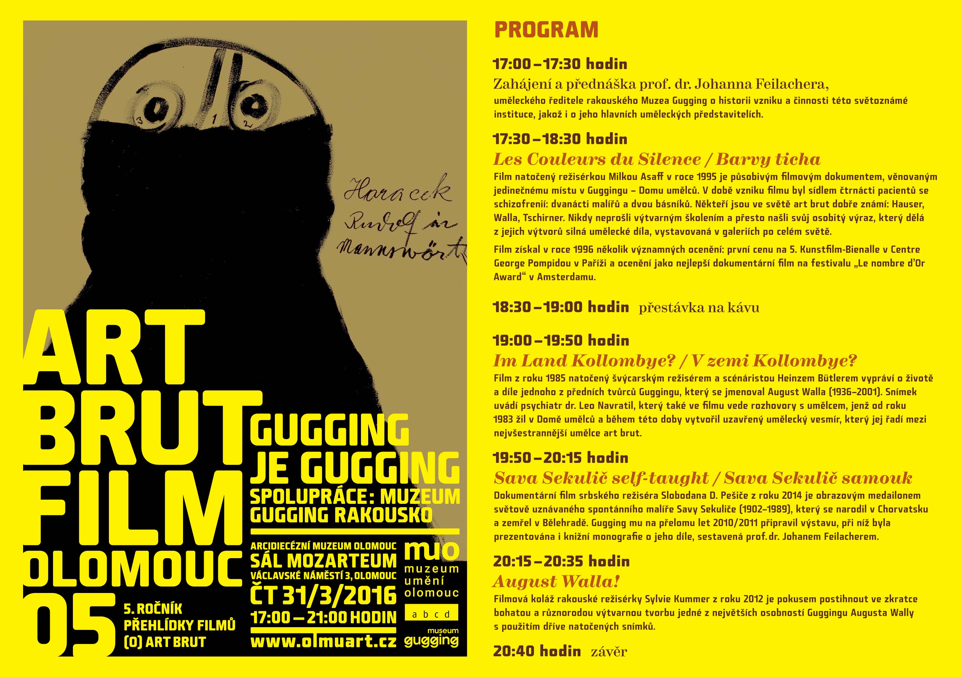 Art Brut Film 2016, program