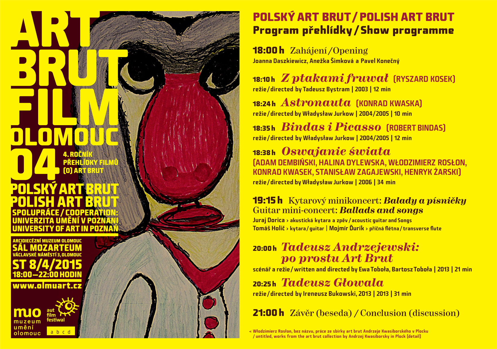 ART BRUT FILM 04 - Olomouc 2015 - program